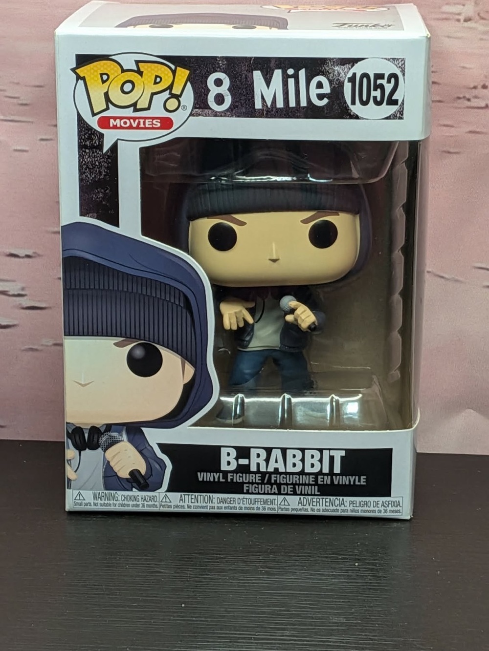 Funko Pop Movies 8 Mile B-Rabbit #1052 Vaulted. New with protector.